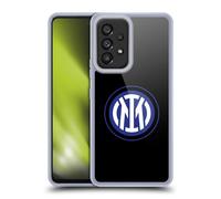 Head Case Designs Licenza Ufficiale Inter Milan Logo su Nero Distintivo Custodia Cover in Morbido Gel Compatibile con Samsung Galaxy A53 5G (2022)