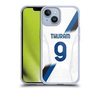 Head Case Designs Licenza Ufficiale Inter Milan Marcus Thuram 2023/24 Giocatori Away Kit Custodia in Gel [Protezione di Grado Militare] Compatibile con Apple iPhone 14