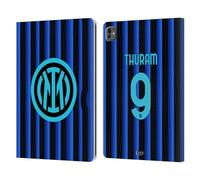 Head Case Designs Licenza Ufficiale Inter Milan Marcus Thuram 2025/26 Giocatori Home Kit Custodia Portafoglio in Pelle Compatibile con Apple iPad PRO 13 M4 2024