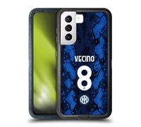 Head Case Designs Licenza Ufficiale Inter Milan Matías Vecino 2021/22 Giocatori Home Kit Custodia Antiurto Ultra Blindata Compatibile con Samsung Galaxy S21 5G