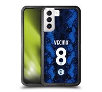 Head Case Designs Licenza Ufficiale Inter Milan Matías Vecino 2021/22 Giocatori Home Kit Custodia Antiurto Ultra Blindata Compatibile con Samsung Galaxy S21+ 5G