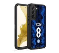 Head Case Designs Licenza Ufficiale Inter Milan Matías Vecino 2021/22 Giocatori Home Kit Custodia Antiurto Ultra Blindata Compatibile con Samsung Galaxy S22 5G