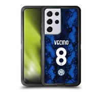 Head Case Designs Licenza Ufficiale Inter Milan Matías Vecino 2021/22 Giocatori Home Kit Custodia Antiurto Ultra Blindata Compatibile con Samsung Galaxy S21 Ultra 5G