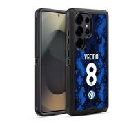 Head Case Designs Licenza Ufficiale Inter Milan Matías Vecino 2021/22 Giocatori Home Kit Custodia Antiurto Ultra Blindata Compatibile con Samsung Galaxy S25 Ultra