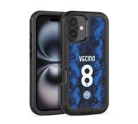 Head Case Designs Licenza Ufficiale Inter Milan Matías Vecino 2021/22 Giocatori Home Kit Custodia Antiurto Ultra Blindata compatibile con Apple iPhone 16