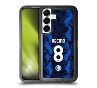 Head Case Designs Licenza Ufficiale Inter Milan Matías Vecino 2021/22 Giocatori Home Kit Custodia Antiurto Ultra Blindata Compatibile con Samsung Galaxy S25+