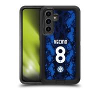 Head Case Designs Licenza Ufficiale Inter Milan Matías Vecino 2021/22 Giocatori Home Kit Custodia Antiurto Ultra Blindata Compatibile con Samsung Galaxy S24+ 5G