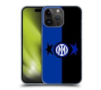 Head Case Designs Licenza Ufficiale Inter Milan Nero & Blu IM 2Stars Custodia Cover Dura per Parte Posteriore Compatibile con Apple iPhone 15 PRO Max