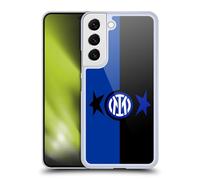 Head Case Designs Licenza Ufficiale Inter Milan Nero & Blu IM 2Stars Custodia Cover Dura per Parte Posteriore Compatibile con Samsung Galaxy S22 5G