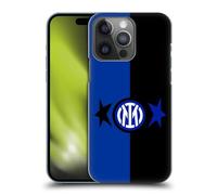 Head Case Designs Licenza Ufficiale Inter Milan Nero & Blu IM 2Stars Custodia Cover Dura per Parte Posteriore Compatibile con Apple iPhone 14 PRO