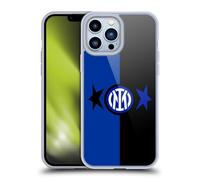 Head Case Designs Licenza Ufficiale Inter Milan Nero & Blu IM 2Stars Custodia Cover in Morbido Gel Compatibile con Apple iPhone 13 PRO Max