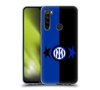 Head Case Designs Licenza Ufficiale Inter Milan Nero & Blu IM 2Stars Custodia Cover in Morbido Gel Compatibile con Xiaomi Redmi Note 8T