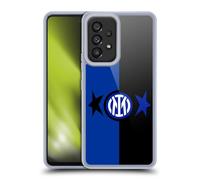 Head Case Designs Licenza Ufficiale Inter Milan Nero & Blu IM 2Stars Custodia Cover in Morbido Gel Compatibile con Samsung Galaxy A53 5G (2022)