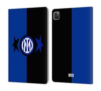 Head Case Designs Licenza Ufficiale Inter Milan Nero & Blu IM 2Stars Custodia Portafoglio in Pelle Compatibile con Apple iPad PRO 11 2020/2021 / 2022