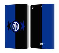 Head Case Designs Licenza Ufficiale Inter Milan Nero & Blu IM 2Stars Custodia Portafoglio in Pelle Compatibile con Apple iPad 10.2 2019/2020/2021