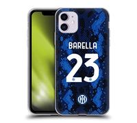 Head Case Designs Licenza Ufficiale Inter Milan Nicolò Barella 2021/22 Giocatori Home Kit Custodia Cover in Morbido Gel Compatibile con Apple iPhone 11