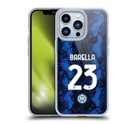 Head Case Designs Licenza Ufficiale Inter Milan Nicolò Barella 2021/22 Giocatori Home Kit Custodia in Gel [Protezione di Grado Militare] Compatibile con Apple iPhone 13 PRO E Compatibile con MagSafe