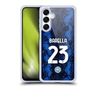 Head Case Designs Licenza Ufficiale Inter Milan Nicolò Barella 2021/22 Giocatori Home Kit Custodia in Gel [Grado Militare] Compatibile con Samsung Galaxy A16 5G E Compatibile con MagSafe