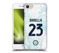 Head Case Designs Licenza Ufficiale Inter Milan Nicolò Barella 2022/23 Giocatori Away Kit Custodia Cover Dura per Parte Posteriore Compatibile con Apple iPhone 7/8 / SE 2020 & 2022