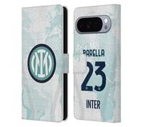 Head Case Designs Licenza Ufficiale Inter Milan Nicolò Barella 2022/23 Giocatori Away Kit Custodia Portafoglio in Pelle Compatibile con Google Pixel 10 Pro XL