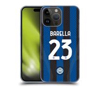 Head Case Designs Licenza Ufficiale Inter Milan Nicolò Barella 2022/23 Giocatori Home Kit Custodia Cover Dura per Parte Posteriore Compatibile con Apple iPhone 15 PRO Max