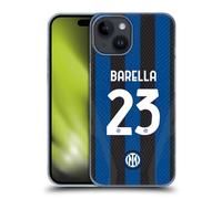 Head Case Designs Licenza Ufficiale Inter Milan Nicolò Barella 2022/23 Giocatori Home Kit Custodia Cover Dura per Parte Posteriore Compatibile con Apple iPhone 15