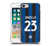 Head Case Designs Licenza Ufficiale Inter Milan Nicolò Barella 2022/23 Players Home Kit Custodia in Gel [Grado Militare] Compatibile con Apple iPhone 7/8 / SE 2020 & 2022 E Compatibile con MagSafe