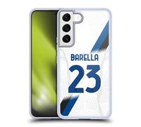 Head Case Designs Licenza Ufficiale Inter Milan Nicolò Barella 2023/24 Giocatori Away Kit Custodia in Gel [Protezione di Grado Militare] Compatibile con Samsung Galaxy S22 5G
