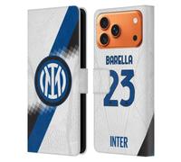 Head Case Designs Licenza Ufficiale Inter Milan Nicolò Barella 2023/24 Giocatori Away Kit Custodia Portafoglio in Pelle Compatibile con Apple iPhone 17 Pro Max