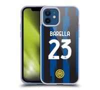 Head Case Designs Licenza Ufficiale Inter Milan Nicolò Barella 2023/24 Giocatori Home Kit Custodia in Gel [Grado Militare] Compatibile con Apple iPhone 12 / iPhone 12 PRO E Compatibile con MagSafe