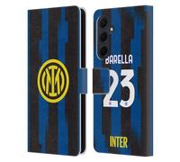 Head Case Designs Licenza Ufficiale Inter Milan Nicolò Barella 2023/24 Giocatori Home Kit Custodia Portafoglio in Pelle Compatibile con Samsung Galaxy A35 5G