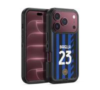 Head Case Designs Licenza Ufficiale Inter Milan Nicolò Barella 2024/25 Giocatori Home Kit Custodia Antiurto Ultra Blindata compatibile con Apple iPhone 18 Pro