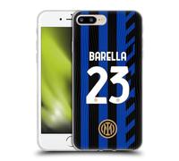 Head Case Designs Licenza Ufficiale Inter Milan Nicolò Barella 2024/25 Giocatori Home Kit Custodia in Gel [Protezione di Grado Militare] Compatibile con Apple iPhone 7 Plus/iPhone 8 Plus