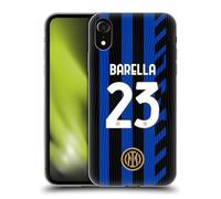 Head Case Designs Licenza Ufficiale Inter Milan Nicolò Barella 2024/25 Giocatori Home Kit Custodia in Gel [Protezione di Grado Militare] Compatibile con Apple iPhone XR