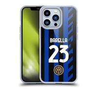 Head Case Designs Licenza Ufficiale Inter Milan Nicolò Barella 2024/25 Giocatori Home Kit Custodia in Gel [Protezione di Grado Militare] Compatibile con Apple iPhone 13 PRO E Compatibile con MagSafe