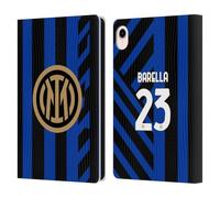 Head Case Designs Licenza Ufficiale Inter Milan Nicolò Barella 2024/25 Giocatori Home Kit Custodia Portafoglio in Pelle Compatibile con Apple iPad Mini (2021/2024)