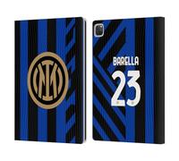 Head Case Designs Licenza Ufficiale Inter Milan Nicolò Barella 2024/25 Giocatori Home Kit Custodia Portafoglio in Pelle Compatibile con Apple iPad PRO 12.9 2020/2021/2022