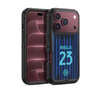 Head Case Designs Licenza Ufficiale Inter Milan Nicolò Barella 2025/26 Giocatori Home Kit Custodia Antiurto Ultra Blindata compatibile con Apple iPhone 18 Pro Max