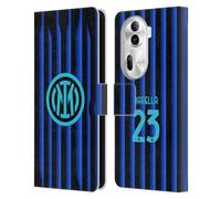 Head Case Designs Licenza Ufficiale Inter Milan Nicolò Barella 2025/26 Giocatori Home Kit Custodia Portafoglio in Pelle Compatibile con Oppo Reno11