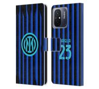 Head Case Designs Licenza Ufficiale Inter Milan Nicolò Barella 2025/26 Giocatori Home Kit Custodia Portafoglio in Pelle Compatibile con Xiaomi Redmi 12C