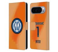 Head Case Designs Licenza Ufficiale Inter Milan Samir Handanovic 2022/23 Giocatori Away Kit Custodia Portafoglio in Pelle Compatibile con Google Pixel 10 Pro XL