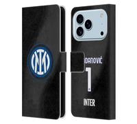 Head Case Designs Licenza Ufficiale Inter Milan Samir Handanovic 2022/23 Giocatori Home Kit Custodia Portafoglio in Pelle Compatibile con Apple iPhone 17 PRO