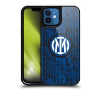 Head Case Designs Licenza Ufficiale Inter Milan Serpente Marchio di Parola Modelli Cover in Gel Rinforzata [Protezione di Grado Militare] Compatibile con Apple iPhone 12 / iPhone 12 PRO