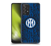 Head Case Designs Licenza Ufficiale Inter Milan Serpente Marchio di Parola Modelli Custodia Cover Dura per Parte Posteriore Compatibile con Galaxy A52 / A52s / 5G (2021)