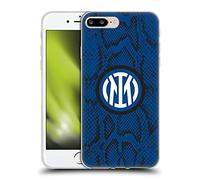 Head Case Designs Licenza Ufficiale Inter Milan Serpente Modelli Custodia Cover in Morbido Gel Compatibile con Apple iPhone 7 Plus/iPhone 8 Plus