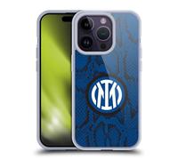 Head Case Designs Licenza Ufficiale Inter Milan Serpente Modelli Custodia Cover in Morbido Gel Compatibile con Apple iPhone 14 PRO