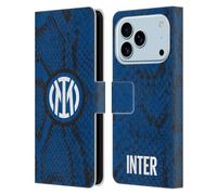 Head Case Designs Licenza Ufficiale Inter Milan Serpente Modelli Custodia Portafoglio in Pelle Compatibile con Apple iPhone 17 PRO
