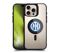 Head Case Designs Licenza Ufficiale Inter Milan Stemma Icona Logo Black Shockproof Bumper Case [Military Grade Protection] Compatible with Apple iPhone 16 Pro Max and Compatible with MagSafe
