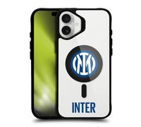 Head Case Designs Licenza Ufficiale Inter Milan Stemma Inter Icona Logo Black Shockproof Bumper Case [Military Grade Protection] Compatible with Apple iPhone 16 Plus and Compatible with MagSafe