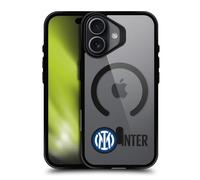 Head Case Designs Licenza Ufficiale Inter Milan Stemma Minimal Icona Logo Black Shockproof Bumper Case [Military Grade Protection] Compatible with Apple iPhone 17 and Compatible with MagSafe